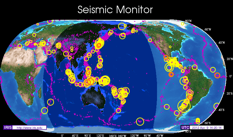 IRIS Seismic Monitor image