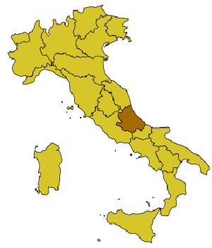 Posizione del comune nell'Italia